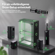 Growbox Pro P426 120 x 60 x 180 cm Indoor Grow Tent 2000D Oxford-Gewebe Hochreflektierendes Mylar und stabile Metallstangen