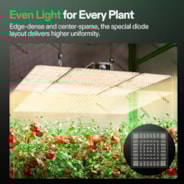 LumaLight LED Grow Light, Full Spectrum Plant Light, 400W Smart Dimmable & High PPFD for Indoor Plants Seedling Vegetables Bloom