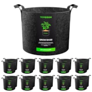 20-Pack 10 Gallon Grow Bags, Heavy Duty Thickened Nonwoven Fabric Pots with Handles for Flowers Fruits and Vegetables Black