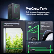 Smart AI Grow Tent System 4x4 Indoor Smart Grow System with Self-Learning AI Controller, Dynamic Airflow & Tunable Spectrum, Automated Climate Control, 2000D Mylar Tent 48"x48"x80"