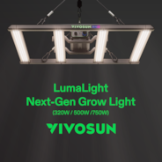 LumaLight 320W LED Grow Light, Full Spectrum Indoor Plant Light with Deep Canopy Penetration, 3x3ft Coverage, GrowHub Compatible