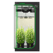 Smart Grow Tent Kit 3x3 Complete Indoor Grow System with Smart Controller, Full-Spectrum LED Grow Light & Ventilation Automation System, 1680D Mylar Tent 36"x36"x72"