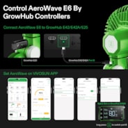 AeroWave E6 Gen2, Grow Tent Clip Fan 6", EC Mo Produktbild-Vorschau 2