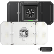 AeroLight A200SE Full Spectrum LED Grow Light 200W, with Integrated Circulation Fan & GrowHub E25, Compatible with APP, 4 x 2 Ft. Coverage
