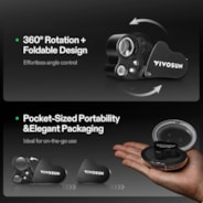 30X-60X Jewelers Loupe Magnifier with LED Light (2-Pack Black)