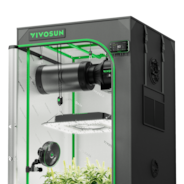 Smart Grow Tent Kit PRO 2.3x2.3 Indoor Grow System with 2-in-1 Tunable Spectrum LED Light, Smart GrowHub Automation, Efficient Ventilation & 360° Airflow, 2000D Mylar Tent 28"x28"x63"