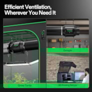 Smart Air Filtration Kit 6″, AeroZesh T6 Inline Fan with E12 Speed Controller, Carbon Filter & Ducting Combo