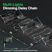 VS4000 Full Spectrum LED Grow Light Board 400W, High PPFD & Low Heat, 4 x 4 Ft. Coverage
