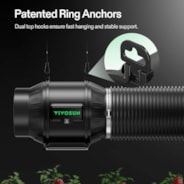 Smart Air Filtration PRO Kit 6", AeroZesh T6 Inline Duct Fan with GrowHub E42A+, Temperature Humidity Controller, Carbon Filter & Ducting Ventilation System for Grow Tent, Hydroponics