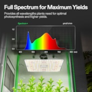 Complete Grow Tent Kit 2.3x2.3 Indoor Grow System with GrowHub WiFi Controller, Efficient Ventilation & Full-Spectrum LED Grow Light, 1680D Mylar Lightproof Tent 28"x28"x63"
