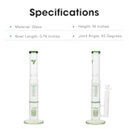 Bong - Cutting-edge Water Pipe with Triple Percs and Ice-Catcher