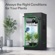 Smart Grow Tent Kit PRO 2x2 Indoor Grow System with 2-in-1 Tunable Spectrum LED Light, Smart GrowHub Automation, Efficient Ventilation & 360° Airflow, 2000D Mylar Tent 24"x24"x48"