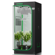 Grow Tent 2.3x2.3 S236, High Reflective Mylar with 1680D Oxford Canvas & Heavy-Duty Metal Support 28"x28"x63"