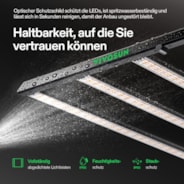 LumaLight 500W LED Pflanzenlampe, Vollspektrum Grow Lampe mit tiefer Canopy-Durchdringung, 120 x 120 cm, GrowHub kompatibel