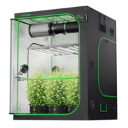 Smart Grow Tent Kit PRO 5x5 Indoor Grow System with 2-in-1 Tunable Spectrum LED Light, Smart GrowHub Automation, Efficient Ventilation & 360° Airflow, 2000D Mylar Tent 60"x60"x80"