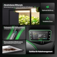 Growbox S528 150 x 80 x 200 cm Indoor Grow Tent 1680D Oxford-Gewebe Hochreflektierendes Mylar und stabile Metallstangen