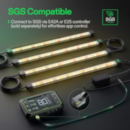 LumaRay Side Lights (4-Bar), Full Spectrum LED Bar Lights, SGS Compatible 