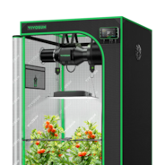 CLEARANCE | Smart Grow Tent Kit GIY-SGS-27 2.7x2.7, 2-Plant Complete System, with WiFi E42A+ Controller, 150W AeroLight SE LED Grow Light, and 4-inch AeroZesh G4 Ventilation Combo
