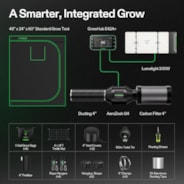 Smart Grow Tent Kit, 4 × 2ft 2-Plant System, WiFi-Integrated Automatic Grow System with Full Spectrum LED Grow Light, Efficient Ventilation System with GrowHub E42A+ Controller