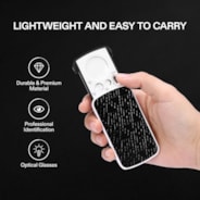 Jewelry Loupe Magnifier 30X 60X 90X LED Lighted Eye Loupe