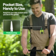 Gardening Hand Pruner Pruning Shear with Straight Stainless Steel Blades, Black-and-Green