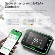 Smart Grow Tent Kit 150 x 150 cm, 6-Plant Complete System, with WiFi E42A+ Controller, 1 x 750W LumaLight LED Grow Light, and 6-inch AeroZesh G6 Ventilation Combo