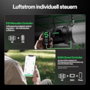 AeroZesh G6 Inline Fan 6″ with E12 Speed Controller, PWM-Controlled EC Fan for Grow Tent Ventilation