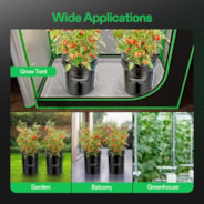 5 Gallon DWC Hydroponic System Kit (2 Bucket, Black)