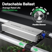 VSFL3000 Full Spectrum LED Grow Light Bar 300W, Foldable Design with 6 Dimming Option, 4 x 4 Ft. Coverage