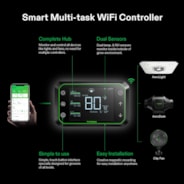 Smart Grow System with AeroLight 100W LED Grow Light, 6-inch AeroZesh Inline Fan, and GrowHub Controller