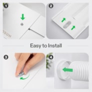 Window Duct Kit, Portable AC Window Seal Kit, Fit with 4”/6” Ducting & 5.9” Hose