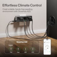 Clone Tent Kit 24" x 16" x 20", with T5 Full-Spectrum Grow Light, Seed Starter Tray, Heat Mat, AeroStream U075 Humidifier, and AeroWave D4 Clip Fan, for Indoor Plant Germination, Cloning