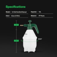 0.4 Gallon Handheld Garden Pump Sprayer (1.5L Green)