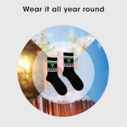 Vivosun Socks M, Thermal Warm, Snowflake Pattern, Christmas Gifts, 1 Pair