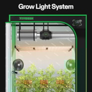 VSFL4300 Full Spectrum LED Grow Light Bar 430W, Foldable Design with 6 Dimming Option, 4 x 4 Ft. Coverage