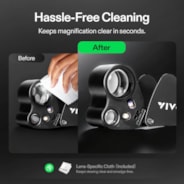 30X-60X Jewelers Loupe Magnifier with LED Light (1-Pack Black)