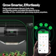 AeroZesh T8 Rohrventilator mit E12 Drehzahlregler, PWM-gesteuerter EC-Lüfter für Growzelt-Belüftung