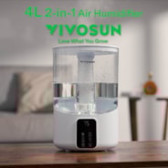 4L 2-in-1 Top Fill Cool & Warm Mist Air Humidifier