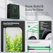 Smart Grow Tent Kit PRO 4x2 Indoor Grow System with 2-in-1 Tunable Spectrum LED Light, Smart GrowHub Automation, Efficient Ventilation & 360° Airflow, 2000D Mylar Tent 48"x24"x72"