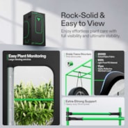 Smart Grow Tent Kit PRO 3x3 Indoor Grow System with 2-in-1 Tunable Spectrum LED Light, Smart GrowHub Automation, Efficient Ventilation & 360° Airflow, 2000D Mylar Tent 36"x36"x72"