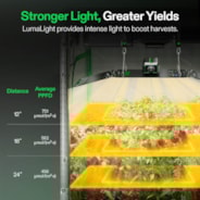 LumaLight LED Grow Light, Full Spectrum Plant Light, 200W Smart Dimmable & High PPFD for Indoor Plants Seedling Vegetables Bloom