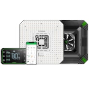 AeroLight A150 Tunable Spectrum LED Grow Light 150W, with Integrated Circulation Fan & GrowHub E42A, Compatible with APP, 2 x 2 Ft. Coverage