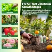 Nutrients Base A & B Bundle, Liquid Fertilizer Supports Vegetative and Flowering Stage, 8oz