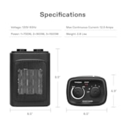 Space Heater for Indoor Use, 1500W, 4 Modes for Year-round Use
