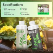 Nutrients Base A & B Bundle, Liquid Fertilizer Supports Vegetative and Flowering Stage, 8oz
