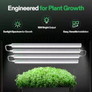 T5 Linear Grow Lights, 5000K Full Spectrum LED Grow Lights for Indoor Plants, SGS Compatible, 15W/Bar, 2ft, 8-Pack