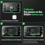 4-in-1 Sensor, Temperature and Humidity Monitoring with CO₂ and Light Detection, Compatible with GrowHub E42A+