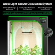 VIVOSUN Smart Grow System with AeroLight A100SE LED Grow Light & 4-inch AeroZesh Inline Fan & GrowHub Controller