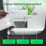 VGrow DWC Hydroponisches Anzuchtsystem-Set für die VGrow Smart Grow Box, 15 Liter-Deep-Water-Culture mit Luftsteinen und Rapid Rooters, nicht kompatibel mit E42A