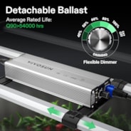VSFL4300 Full Spectrum LED Grow Light Bar 430W, Foldable Design with 6 Dimming Option, 4 x 4 Ft. Coverage